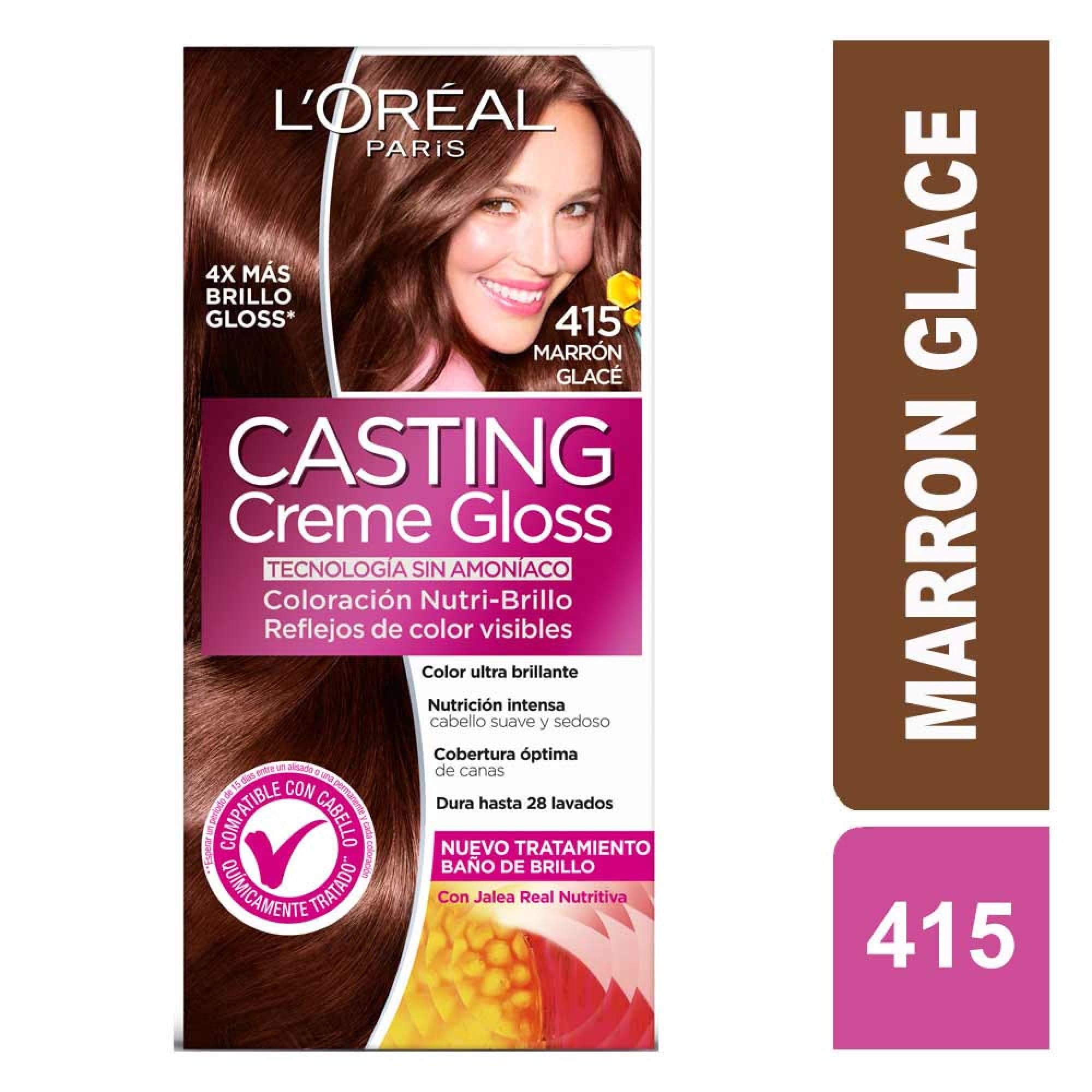 Coloracion Casting Cabello Creme Gloss Marron Glace 415, 1 Un
