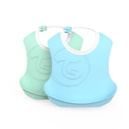 Baberos 4+m 2uns Azul/Verde