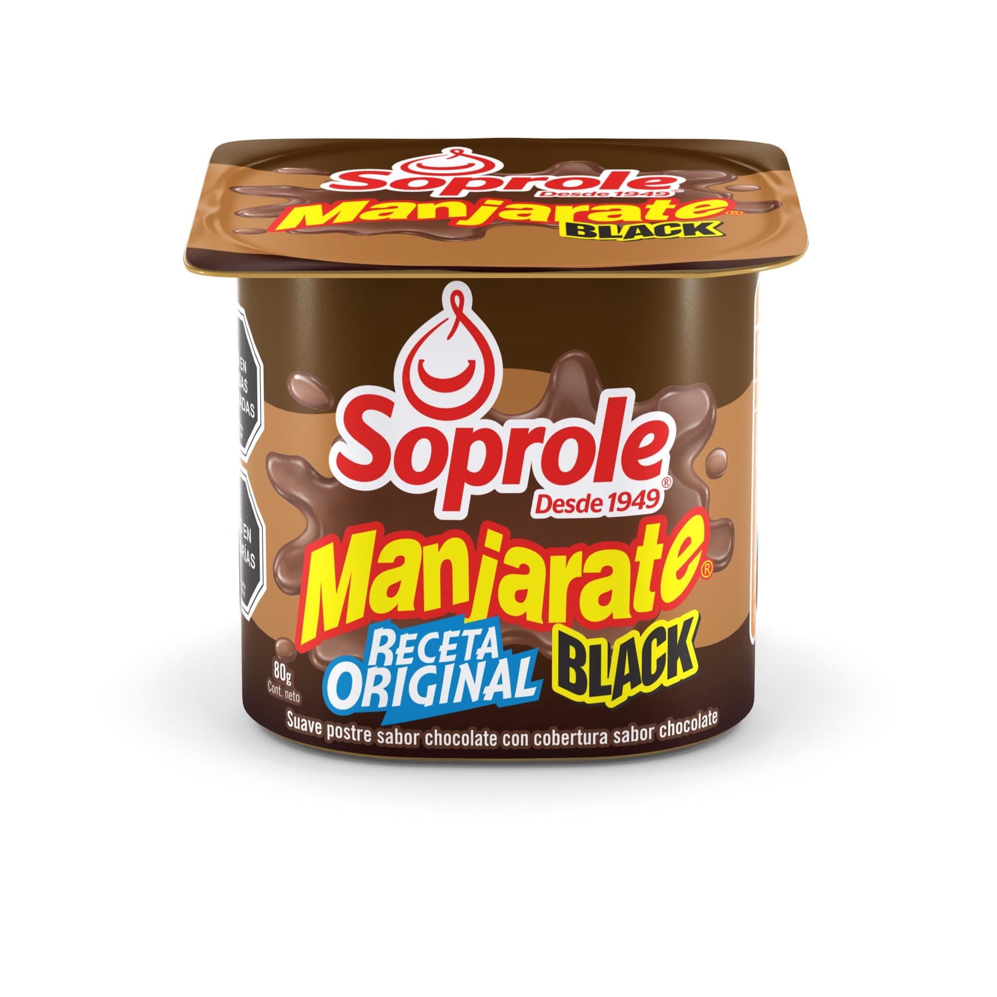 Postre Manjarate Chocolate Receta Original Black Pote, 80 g