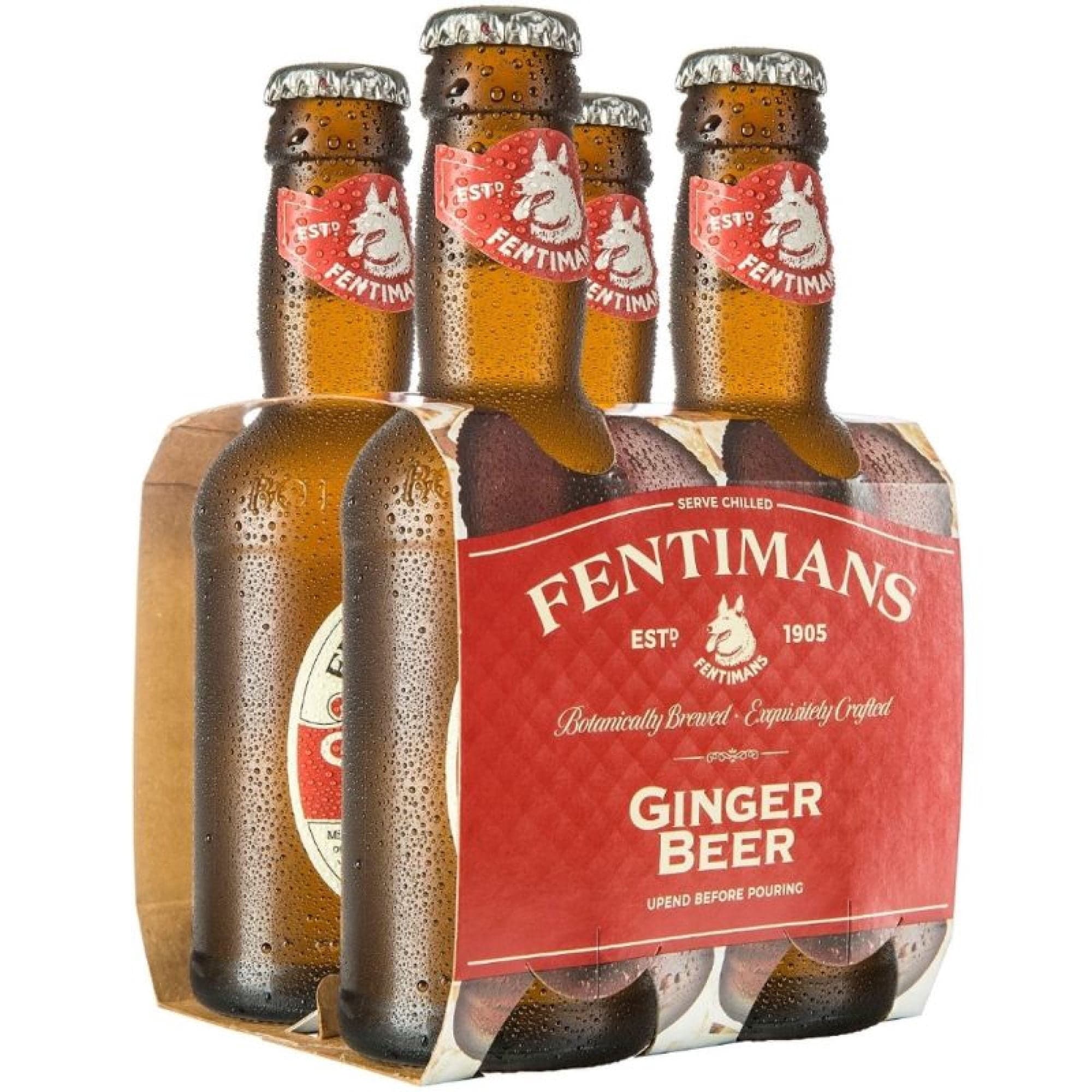 Agua Tonica Ginger Beer Pack Botella, 4 Un
