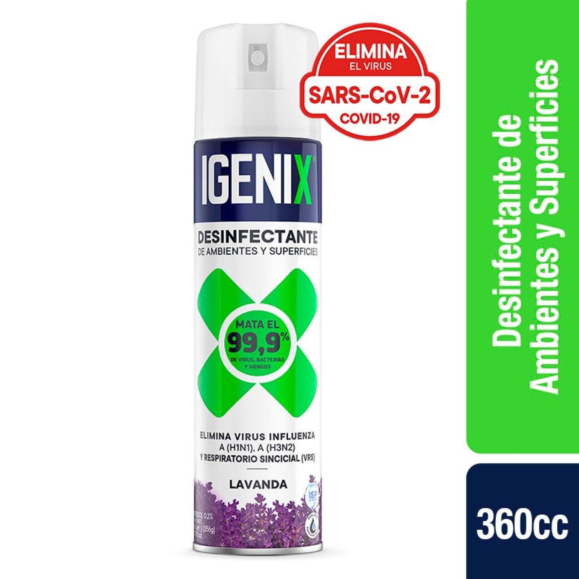 Desinfectante Aerosol Lavanda Tarro, 360 cc