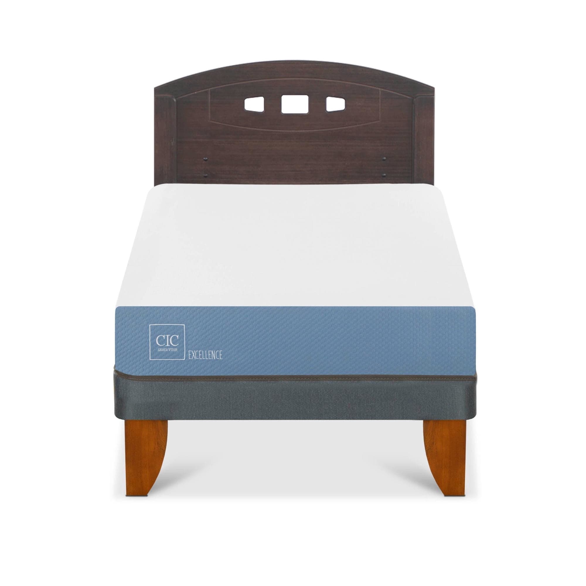 Cama Europea Excellence 1.5 Plaza Base Normal