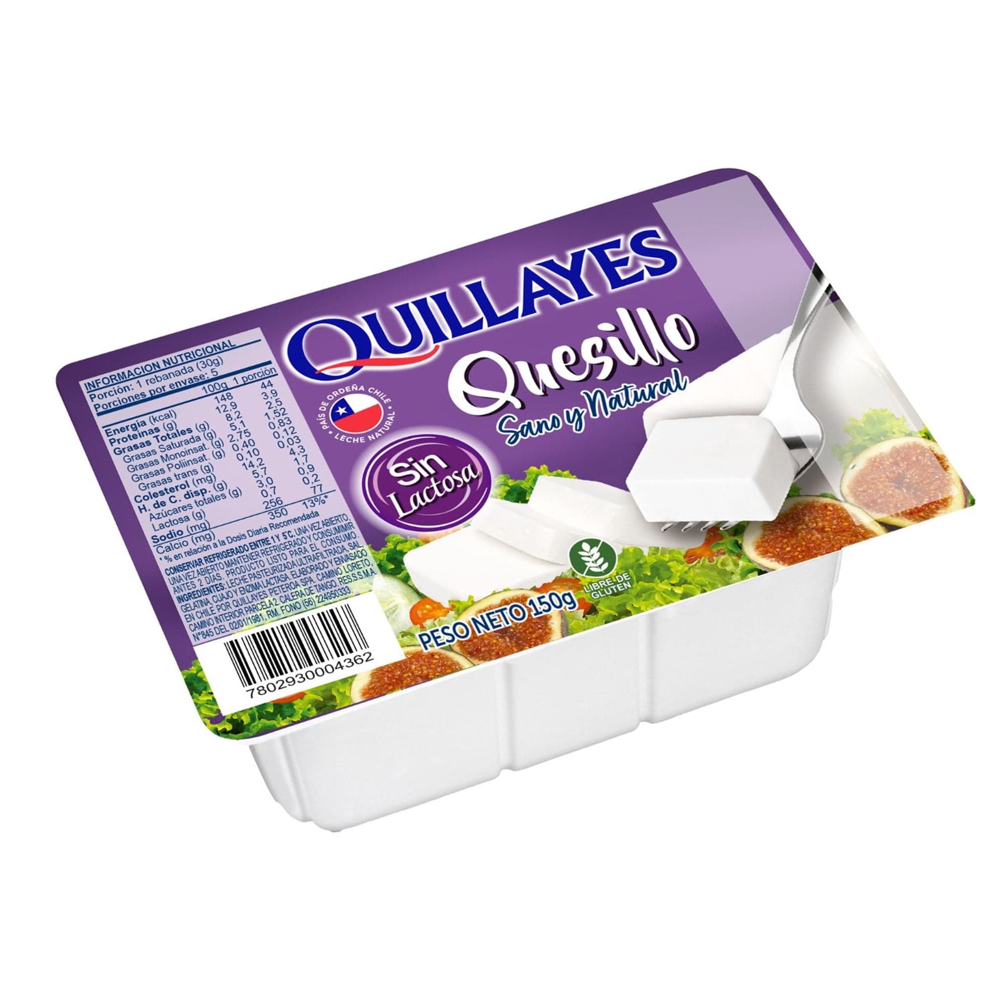 Quesillo Fresco Sin Lactosa Pote, 150 g