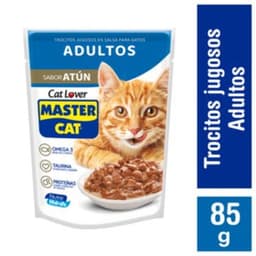 Alimento Humedo Gato Adulto Trocitos Sabor Atun Pouch, 85 g