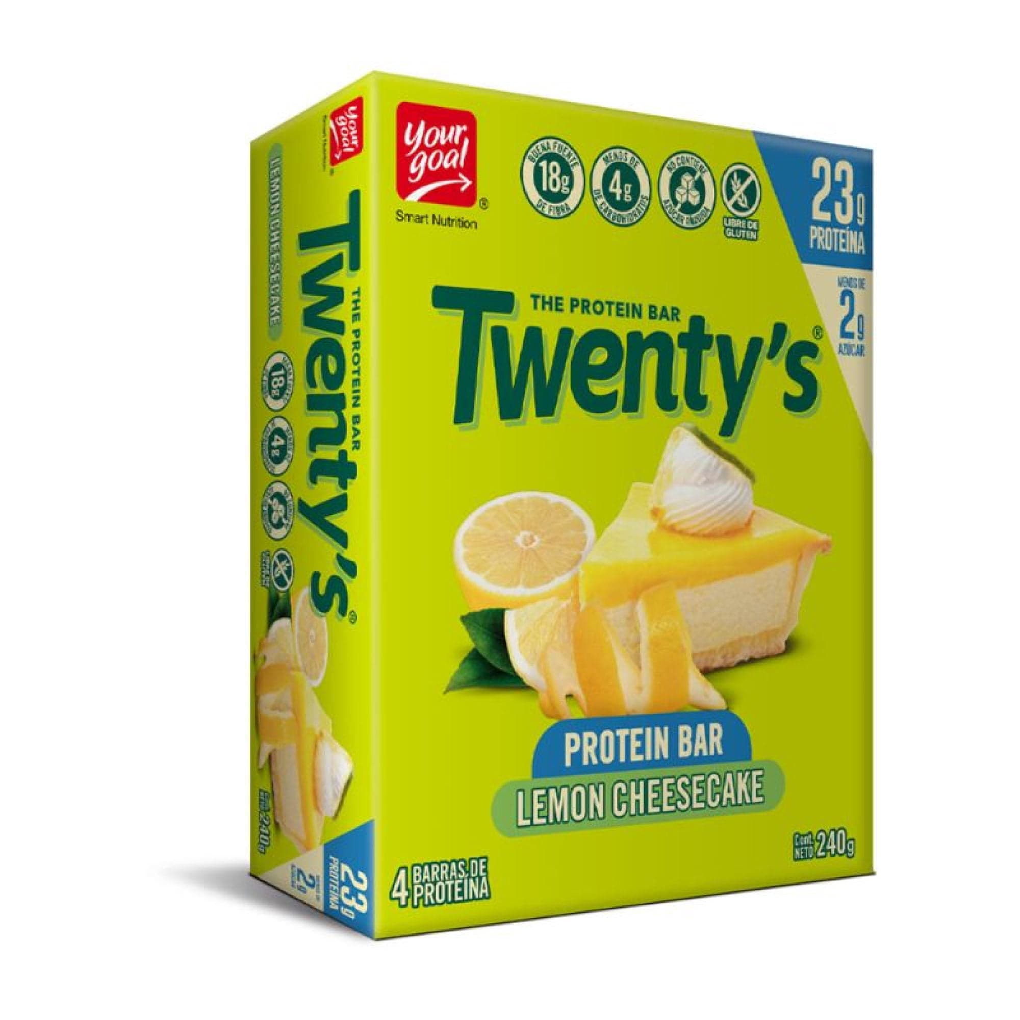 Barra de Cereal Proteina Lemon Cheesecake (4 Barra), 240 g
