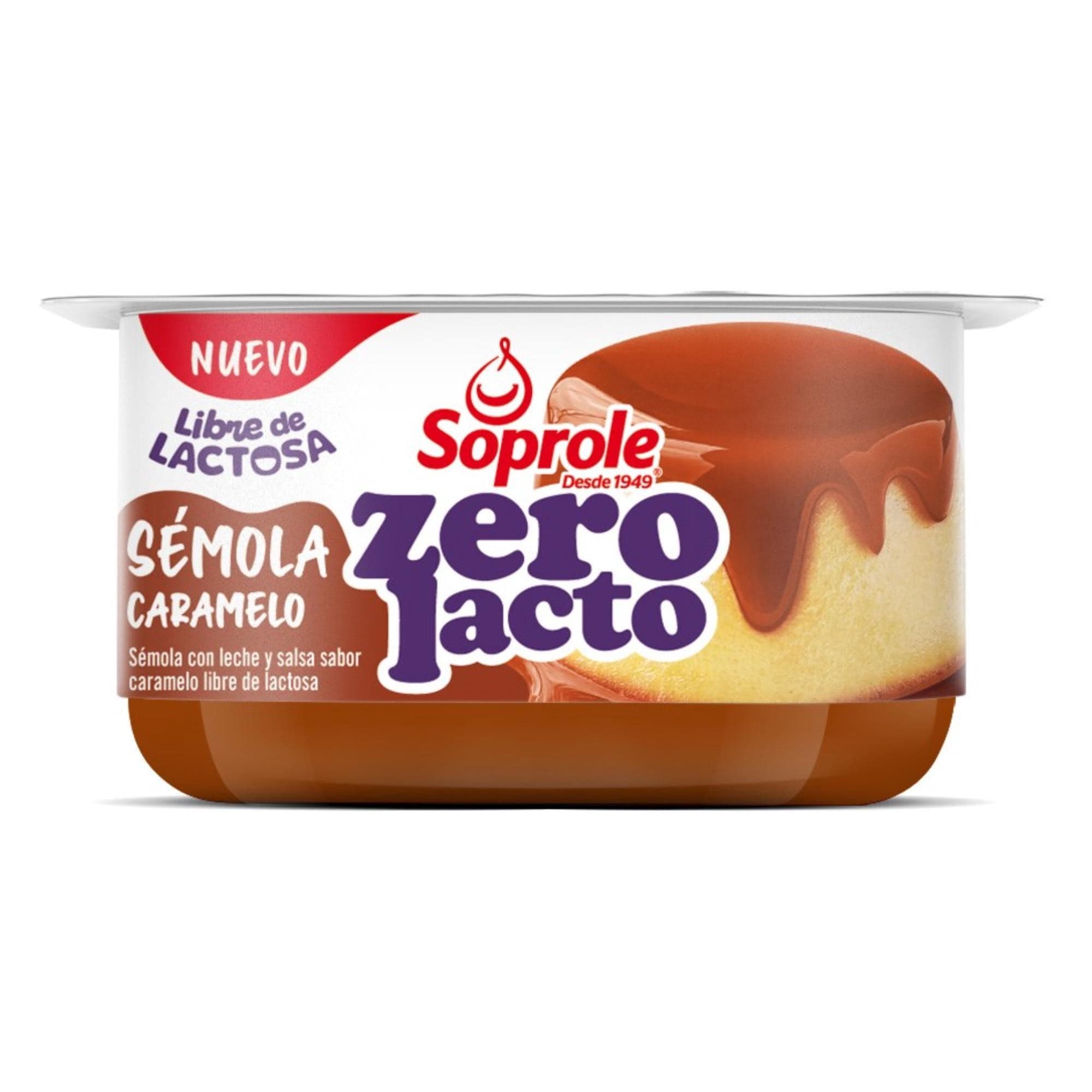Postre Semola Caramelo sin Lactosa, 140 g