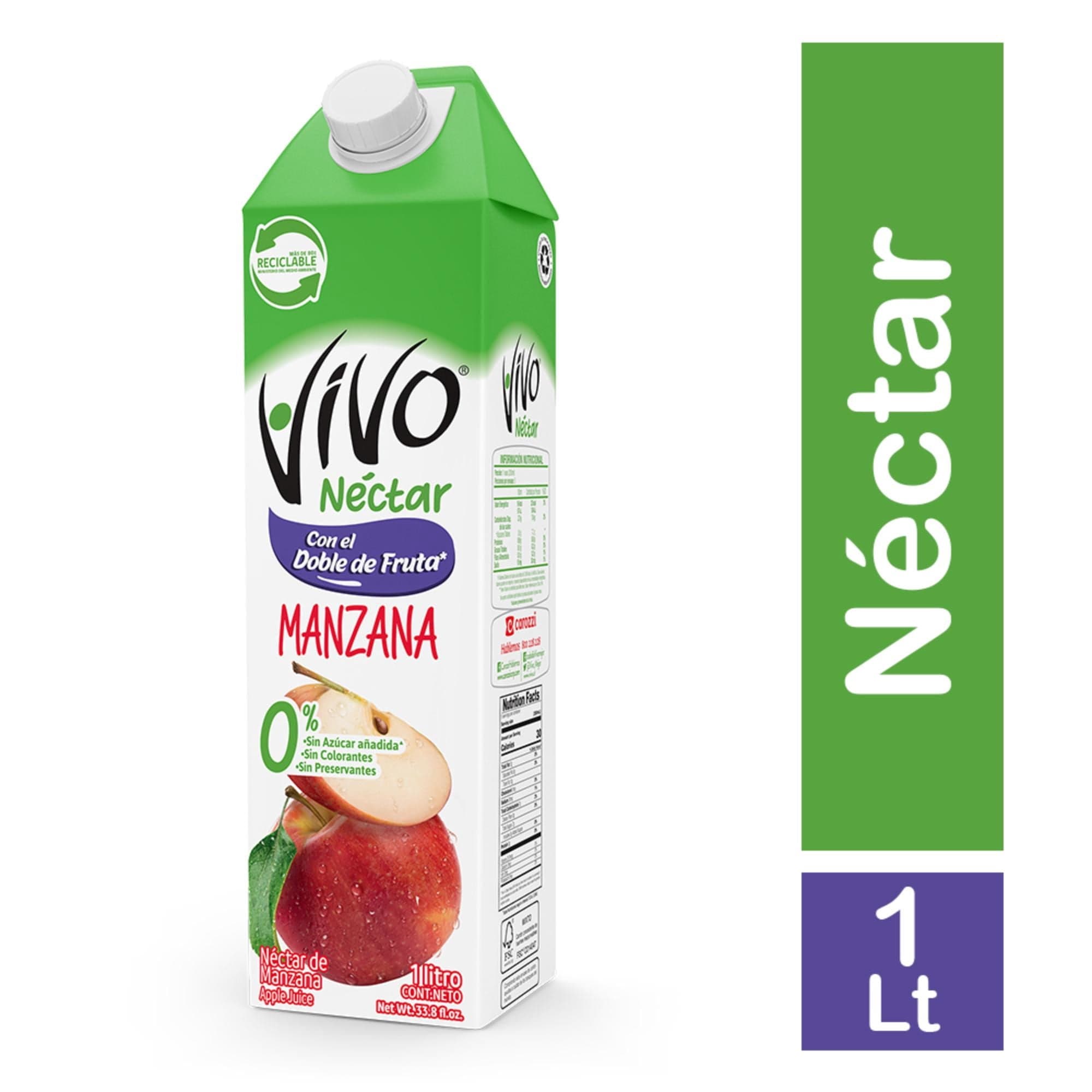 Nectar Sabor Manzana Caja, 1 L