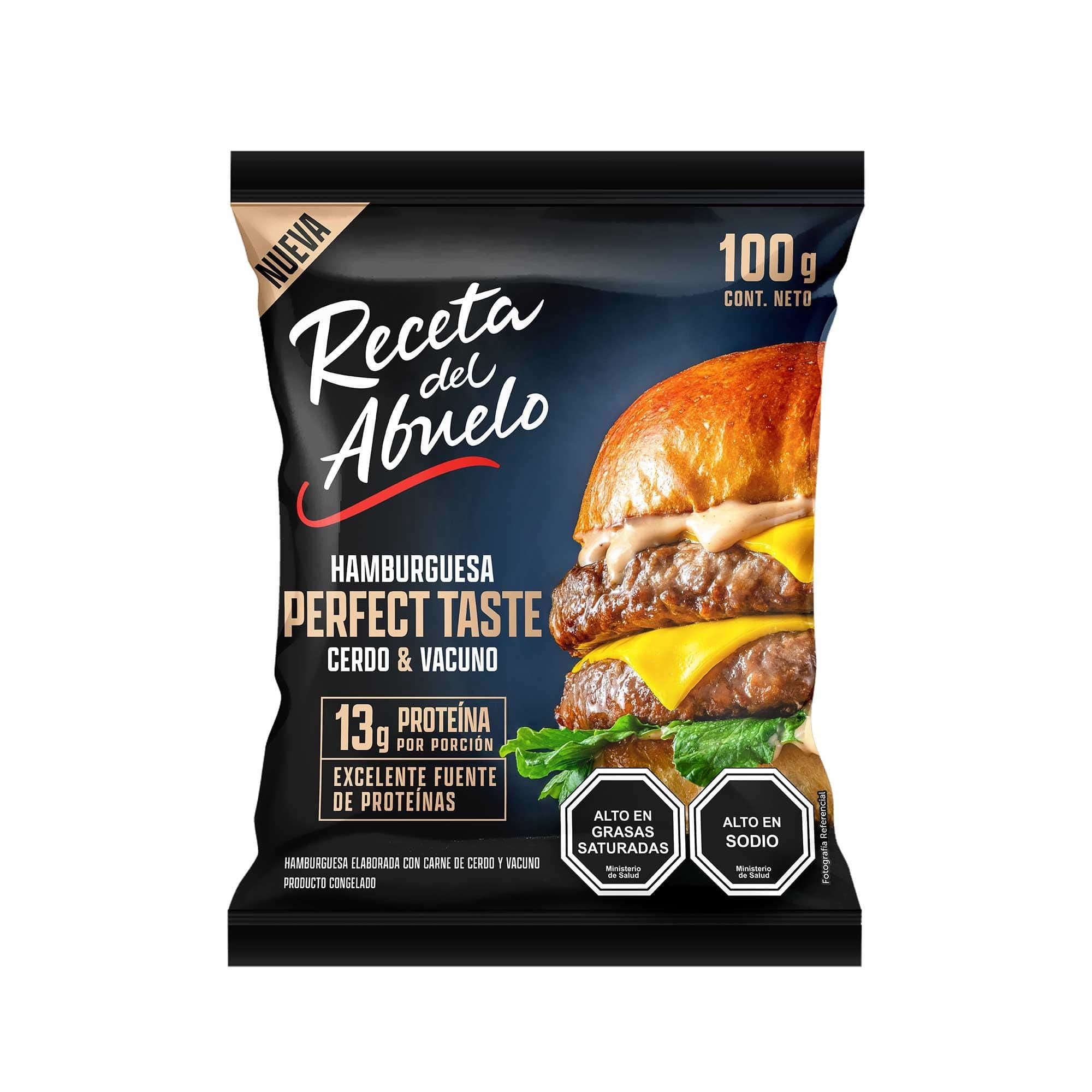 Hamburguesa Cerdo y Vacuno perfect taste, 100 g