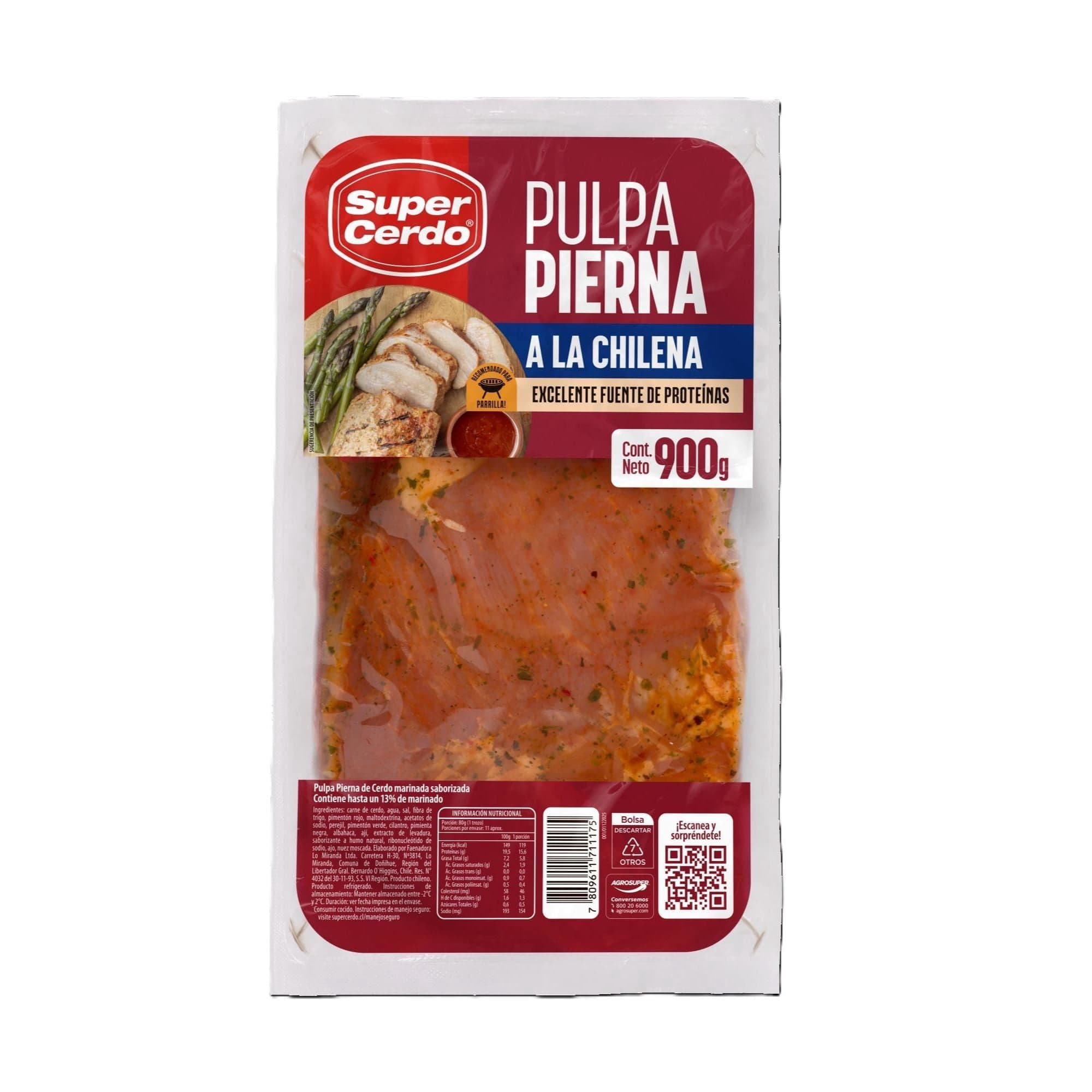 Pulpa de Cerdo a la Chilena, 900 g