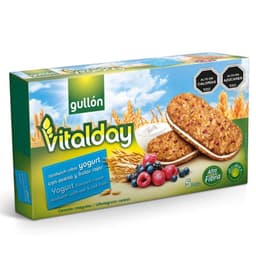 Galletas Sandwich Sabor Yogurt con avena y frutos rojos Caja, 220 g