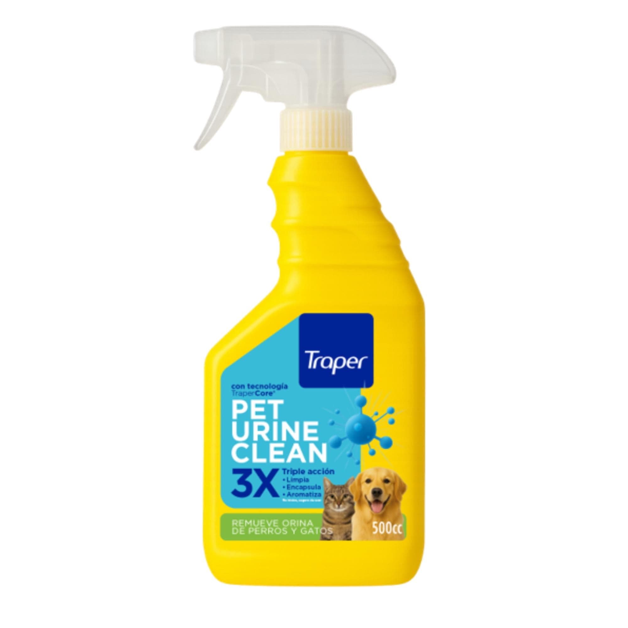Eliminador olor a orina listo para usar pet urine clean, 500 ml