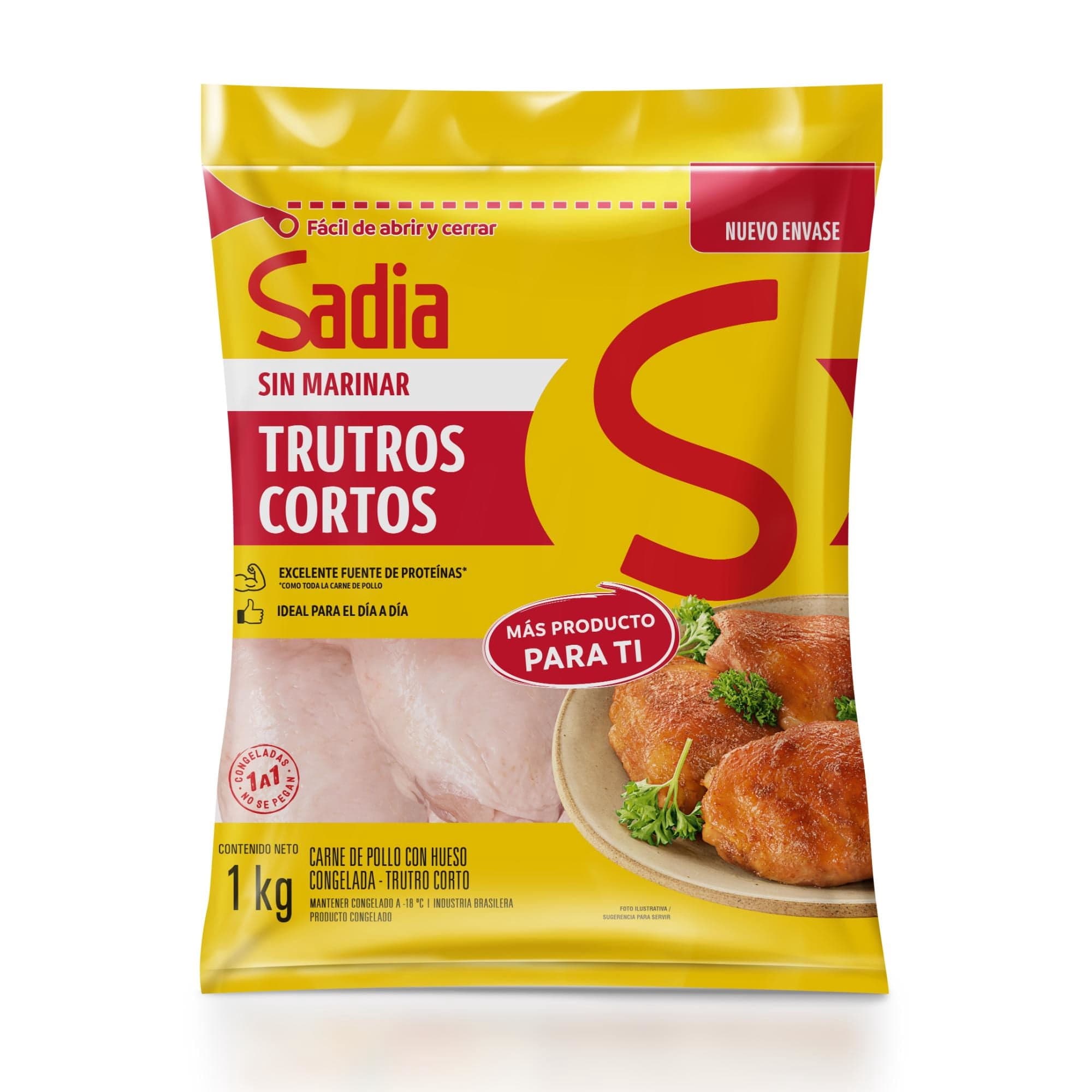 Pollo Trutro Corto Sin Marinar Envasado, 1 kg