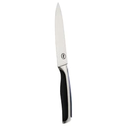 Cuchillo Multiuso 13 Cm Acero Inoxidable Plateado - Negro, 1 Un