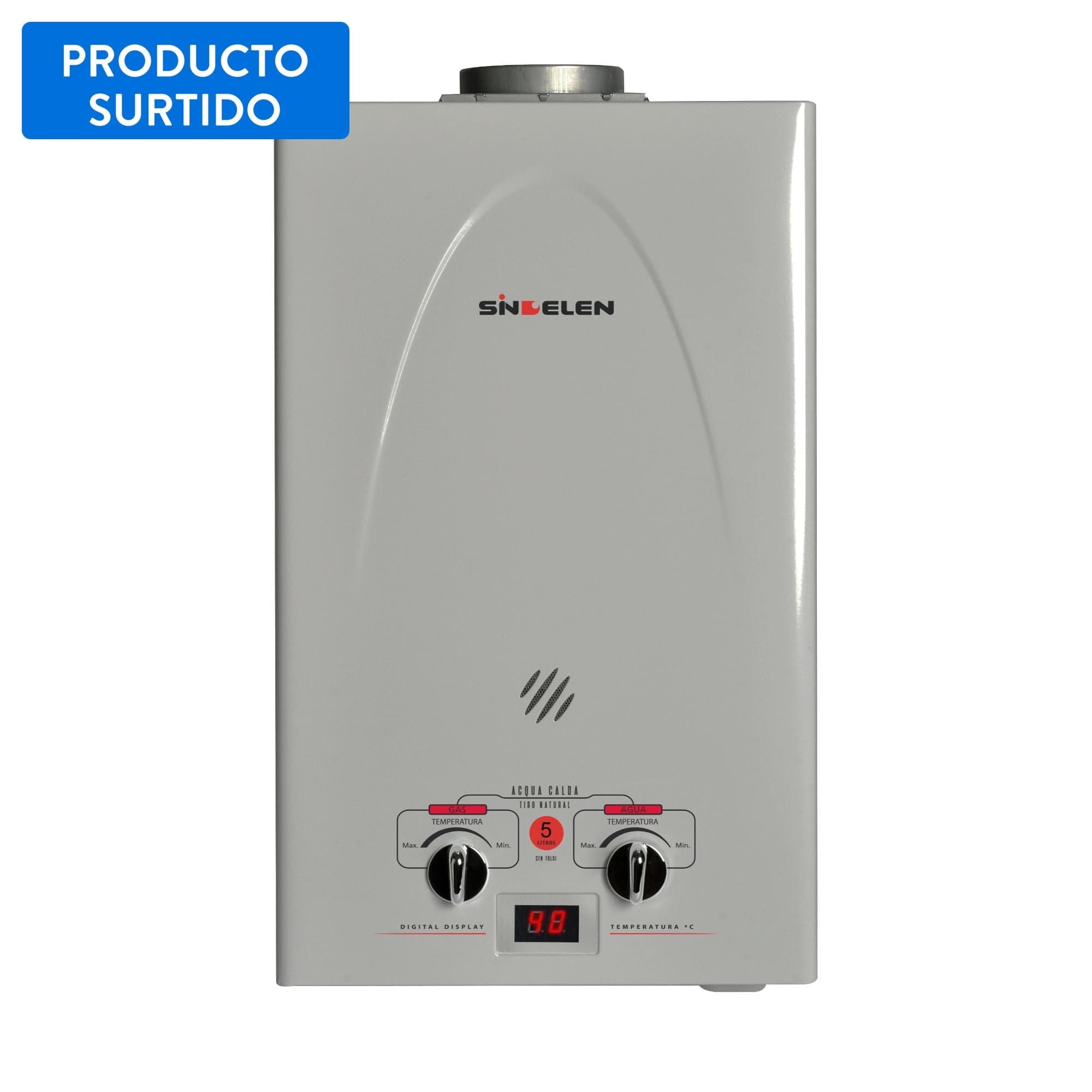 Calefont 5 Litros Gas Licuado Tiro Natural Cfn-5glsi