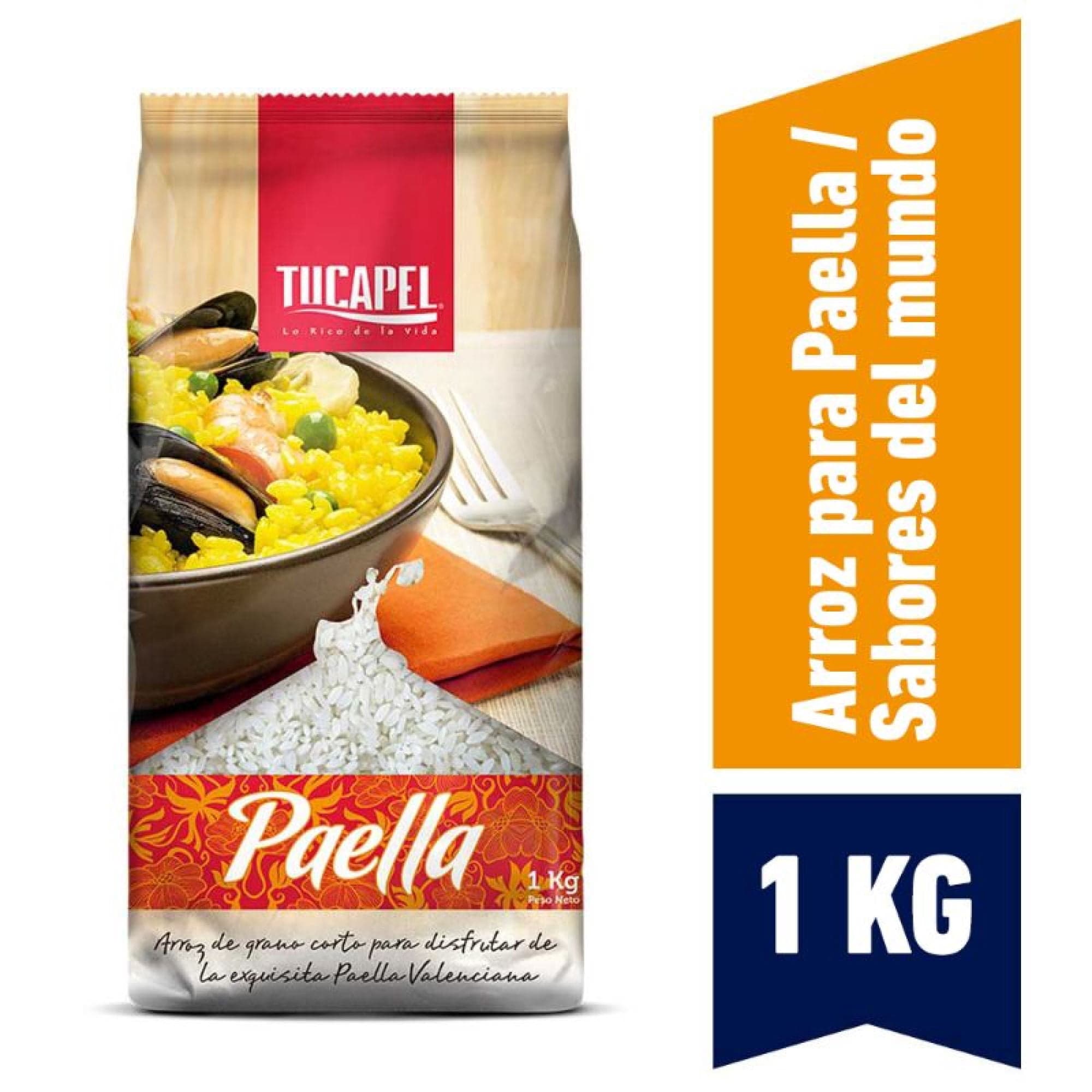 Arroz Grado 1 Grano Corto Para Paella Bolsa, 1 kg