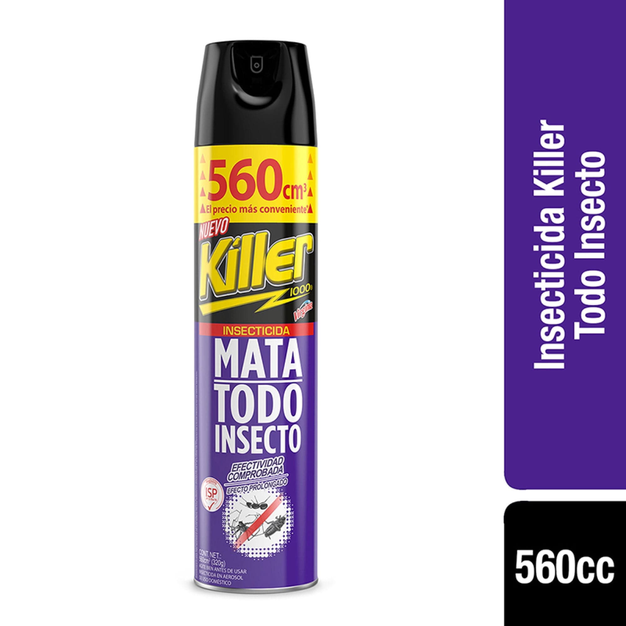Insecticida Aerosol Mata Todo Insectos, 560 ml