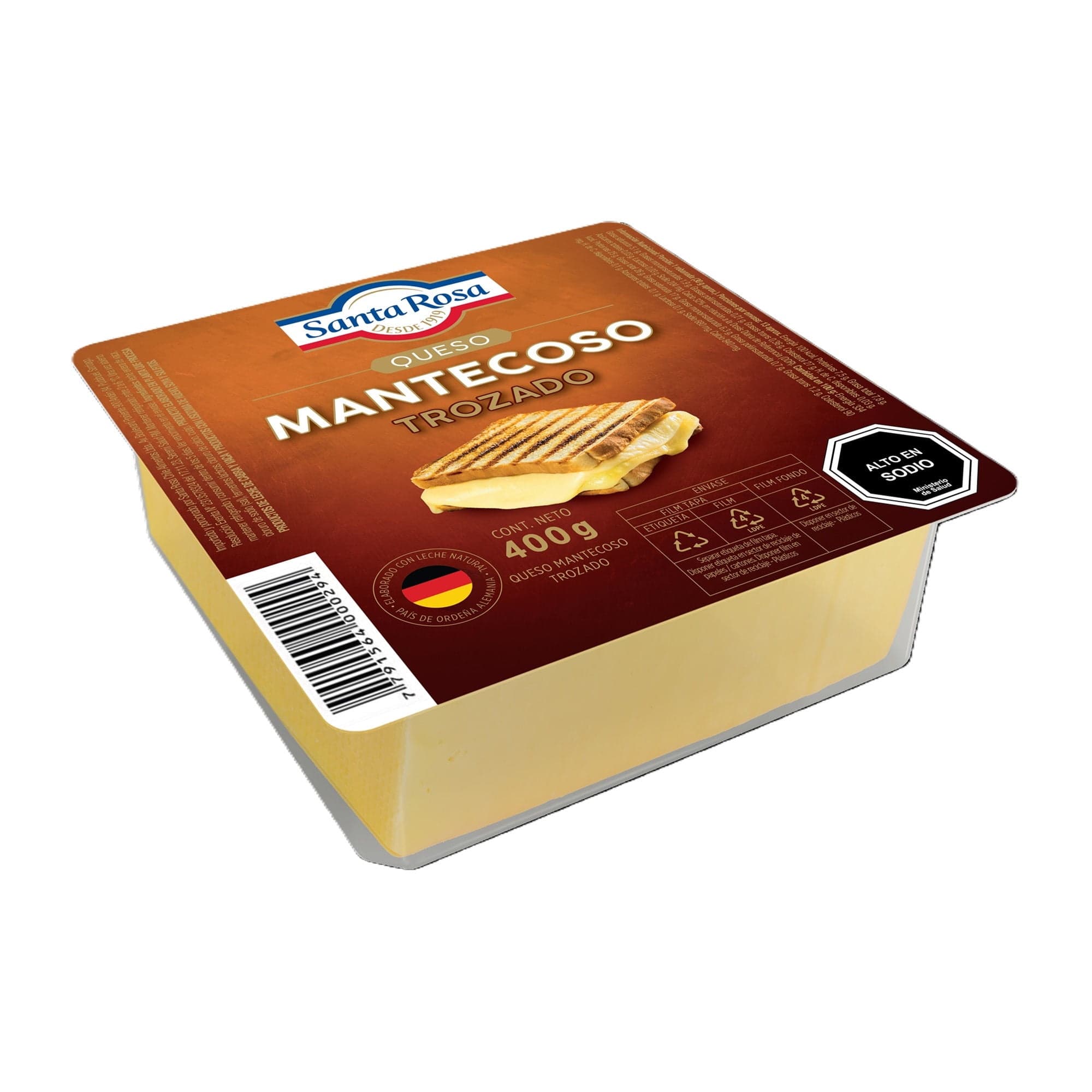 Queso Mantecoso Trozo, 400 g