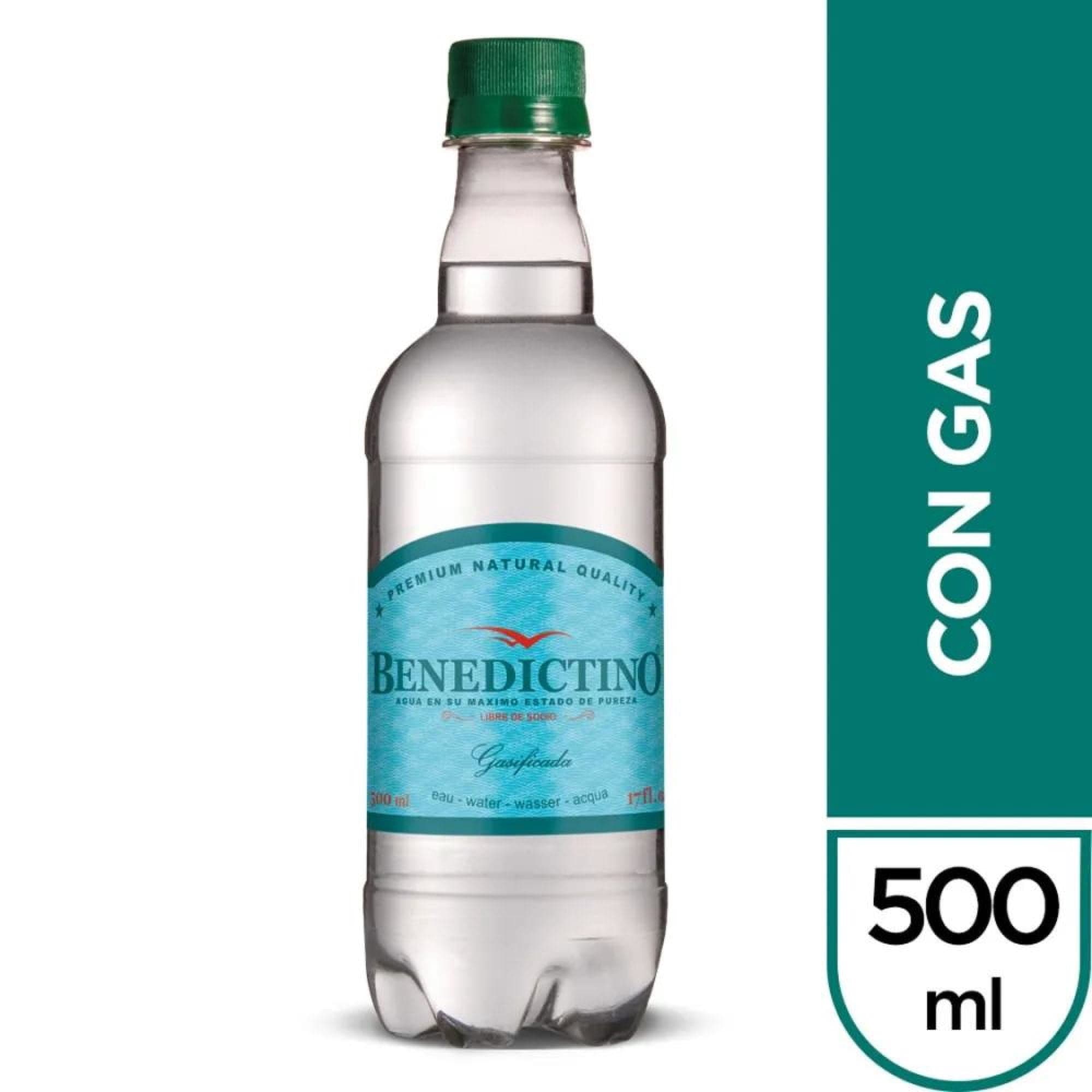 Agua Botella Purificada Con Gas, 500 ml