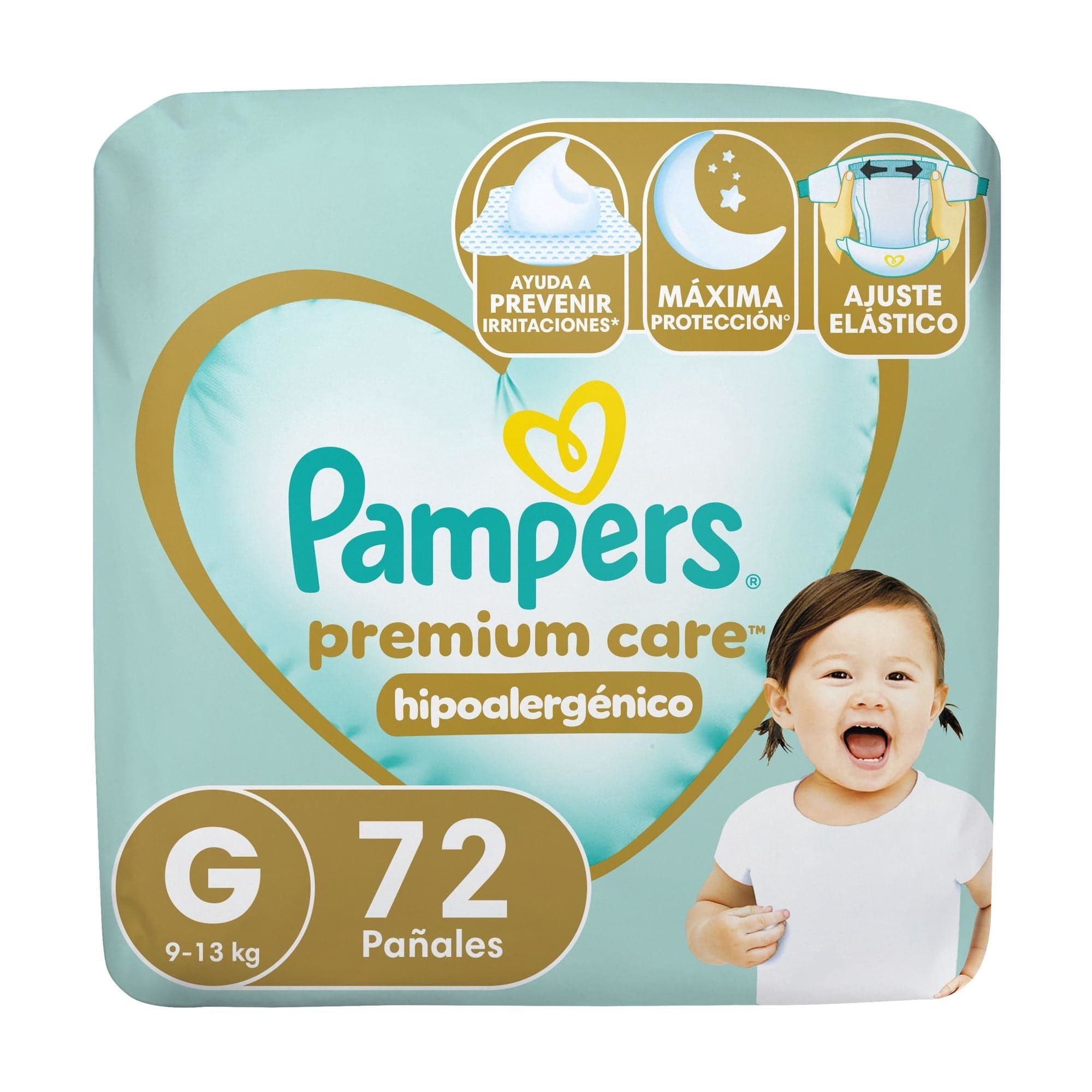 Panales Pampers Premium Care Hipoalergenico G