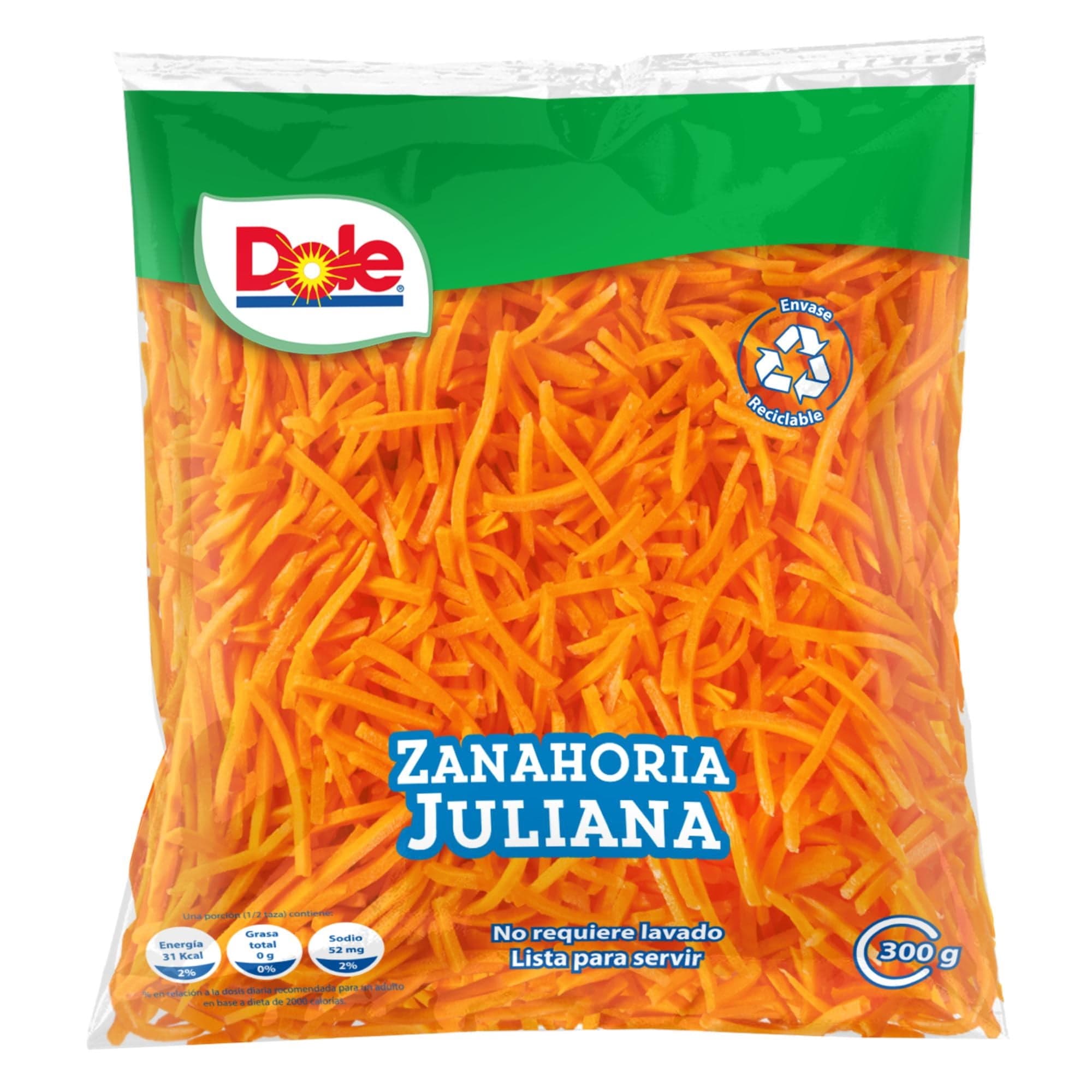 Zanahoria juliana, 300 g