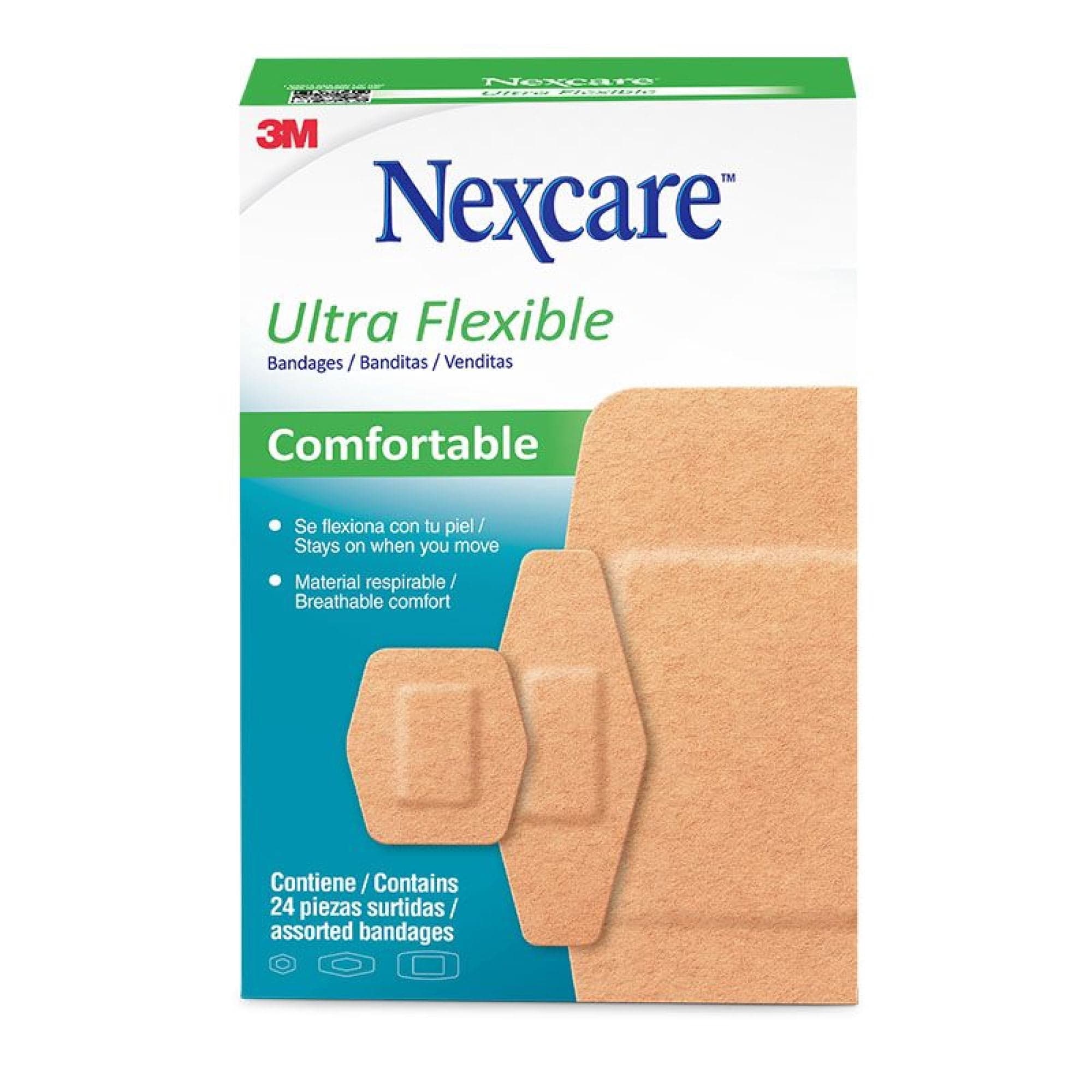 Parches Ultra Flexibles Piezas Surtidas, 24 Un