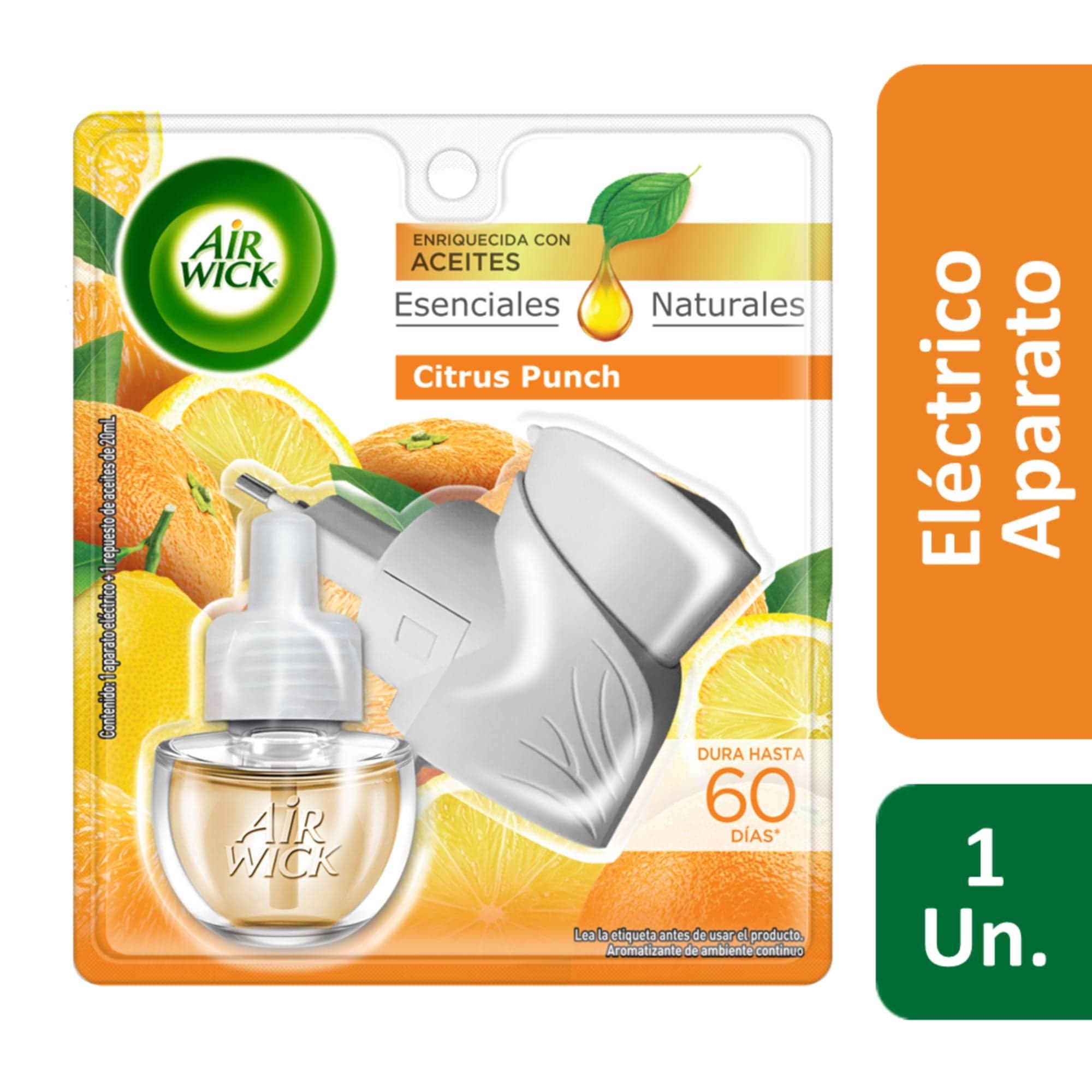 Kit Aromatizante Electico Citrus Aparato + Regarga