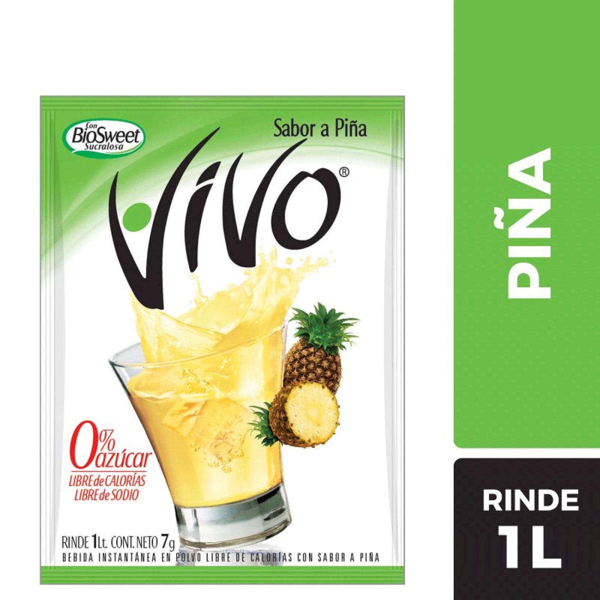 Jugo en Polvo Pina Sobre, 7 g