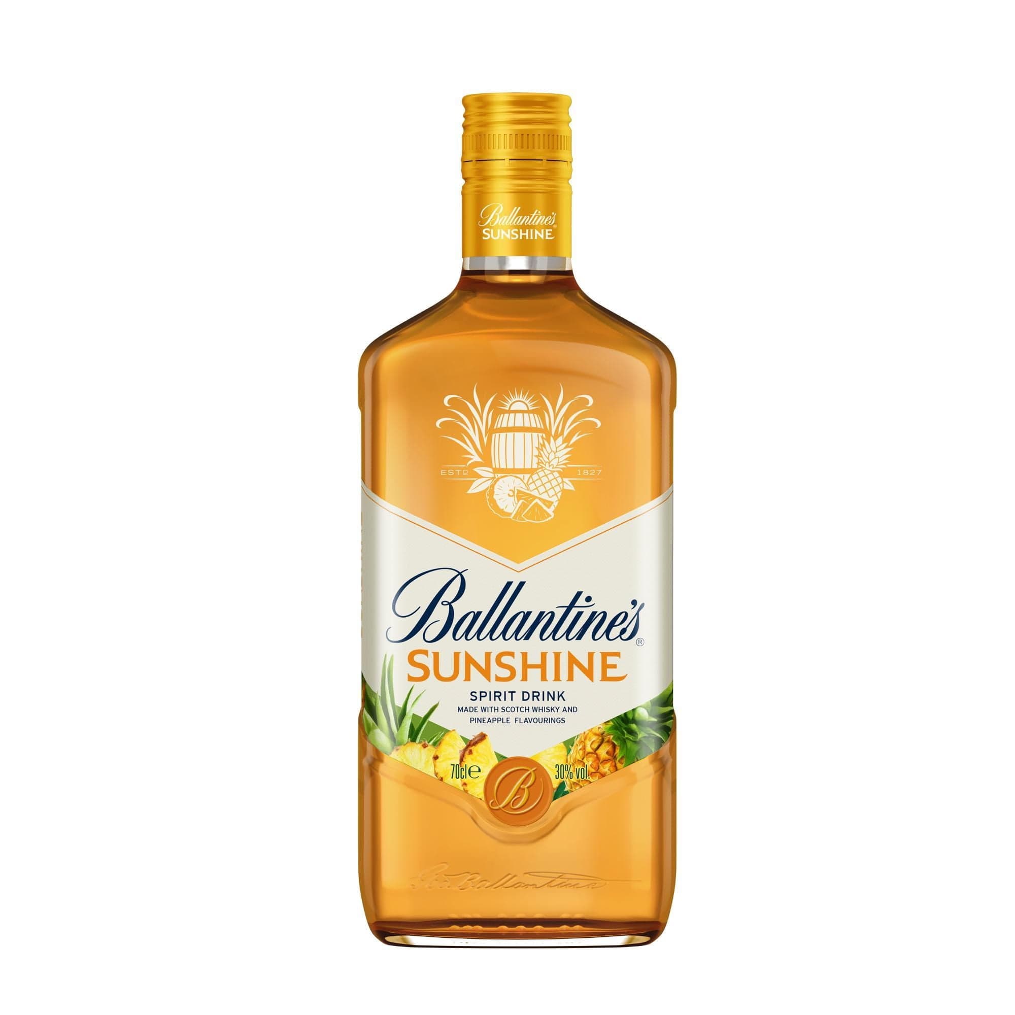 Whisky Sunshine Sabor Pina 30 Botella, 700 ml