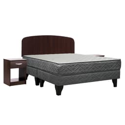 Cama Europea Apolo Black 2 Plaza Base Dividida