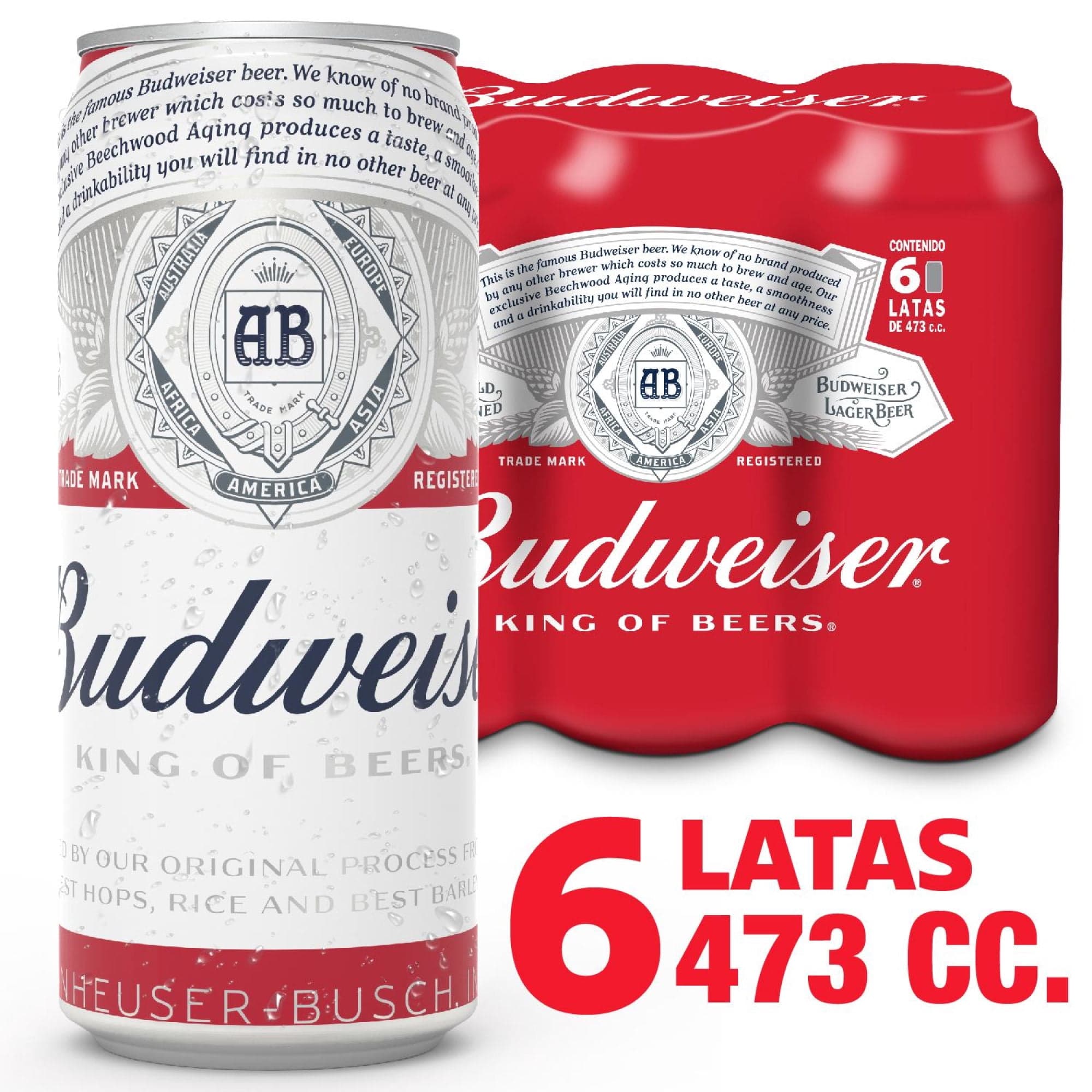 Cerveza Lata Lager, 6 Un
