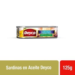 Sardina Aceite Lata, Drenado 75 g - Neto 125 g