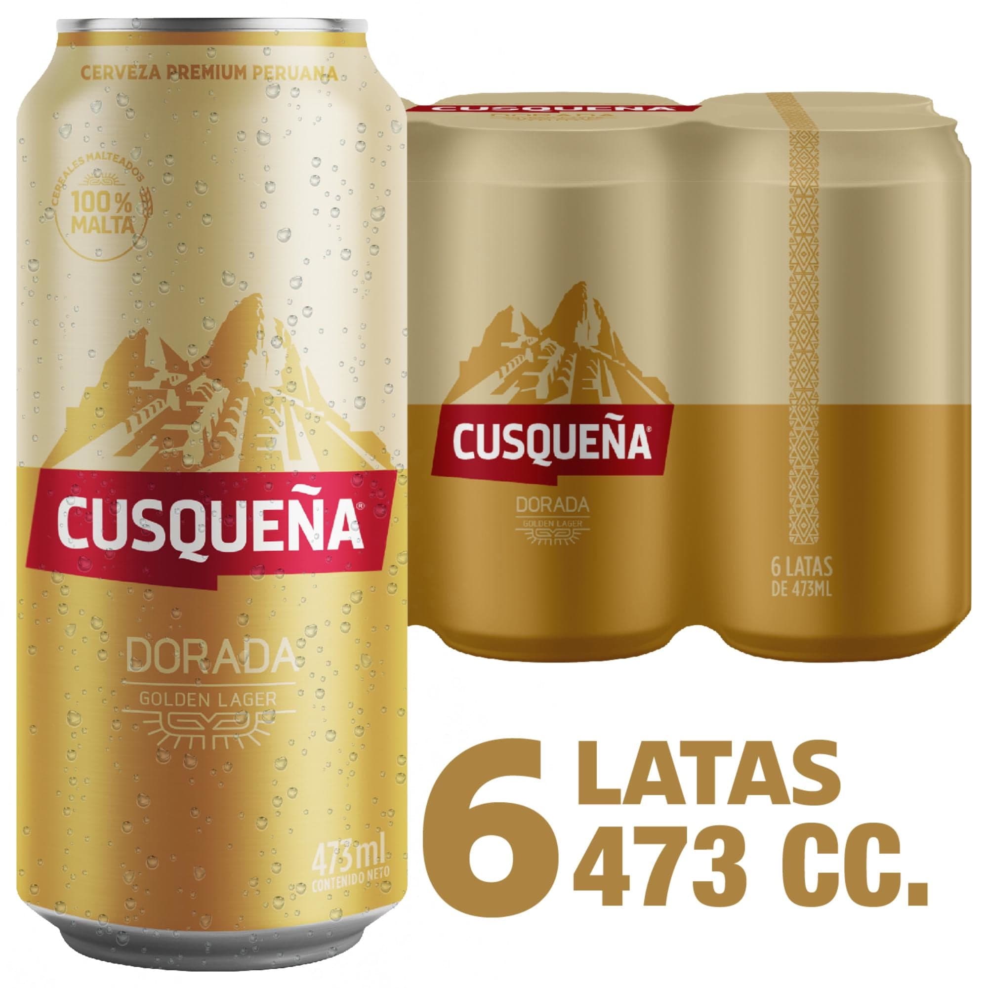 Cerveza Lata Lager, 6 Un