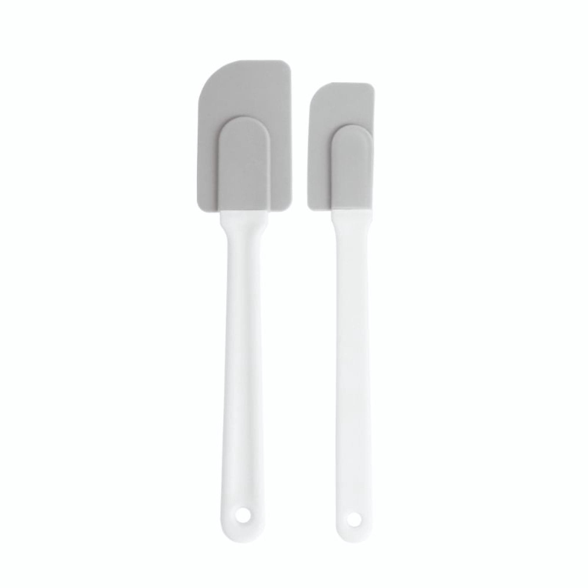 Set De Espatula Silicona Pastry 2 Piezas Gris - Blanco, 1 Un